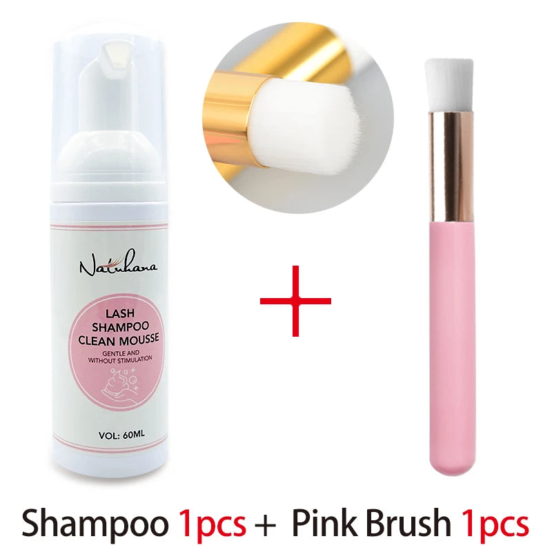 Nathumana 60ml yelus Extension Шампуа Musse ® Lashing Thoam for Fly yewes, safe & no-rriting Makeup Tool