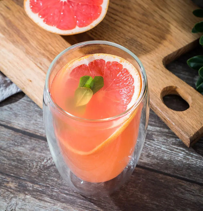 2-18PCS Two Wall High Borosiliate Glass ⁄ Softant Tea, PEA, Milk, Nuice Cups, Creative Barware set