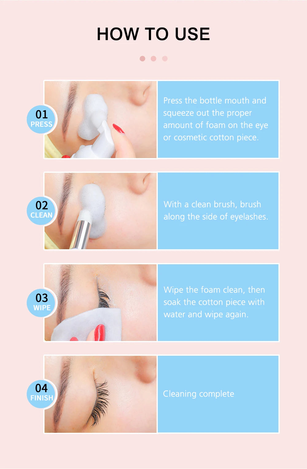 Nathumana 60ml yelus Extension Шампуа Musse ® Lashing Thoam for Fly yewes, safe & no-rriting Makeup Tool