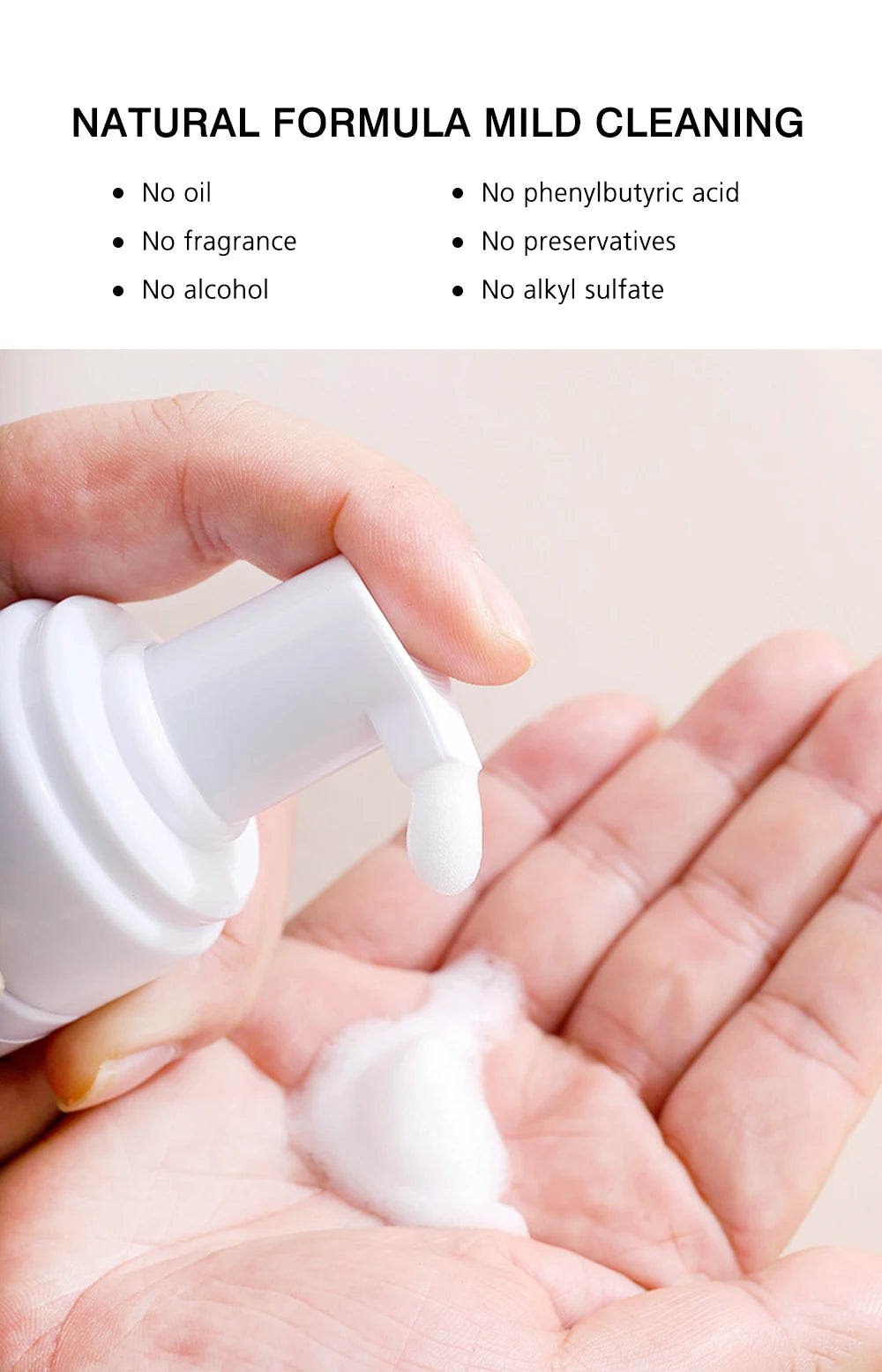 Nathumana 60ml yelus Extension Шампуа Musse ® Lashing Thoam for Fly yewes, safe & no-rriting Makeup Tool