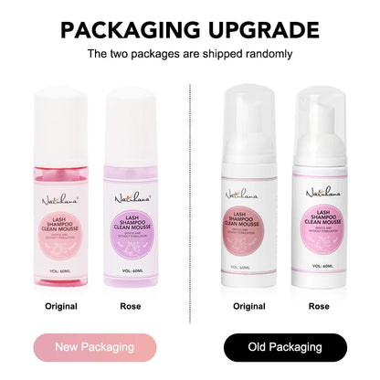 Nathumana 60ml yelus Extension Шампуа Musse ® Lashing Thoam for Fly yewes, safe & no-rriting Makeup Tool