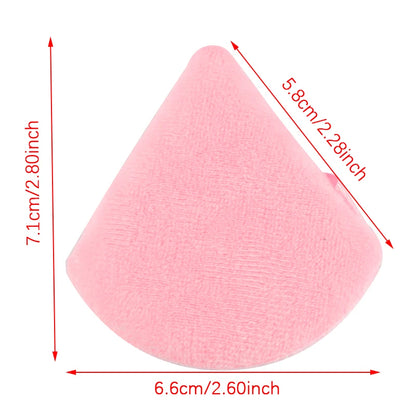SHIDISHANGIN Triangle Velvet Powder Puff – Многоразовая косметическая губка, Mini Cotton Mappup Puff for Foundation, Eyeshow и Beature Tools (1/2/3/6pc)