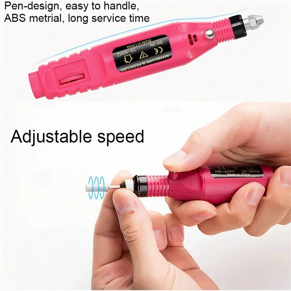 Портативний професійний електротехнік Нейл Дріл м'ячик ♫ Манікур і Pedicure drill Setument set for home and Salon use