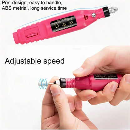 Портативний професійний електротехнік Нейл Дріл м'ячик ♫ Манікур і Pedicure drill Setument set for home and Salon use