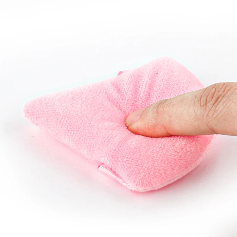 SHIDISHANGIN Triangle Velvet Powder Puff – Многоразовая косметическая губка, Mini Cotton Mappup Puff for Foundation, Eyeshow и Beature Tools (1/2/3/6pc)