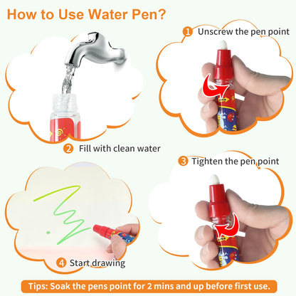 100x80CM Magic Water drawing Met ▸ Reusable Doodle Board Montesori Ovent Toy for Kids