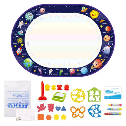 100x80CM Magic Water drawing Met ▸ Reusable Doodle Board Montesori Ovent Toy for Kids