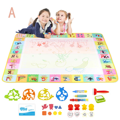 100x80CM Magic Water drawing Met ▸ Reusable Doodle Board Montesori Ovent Toy for Kids