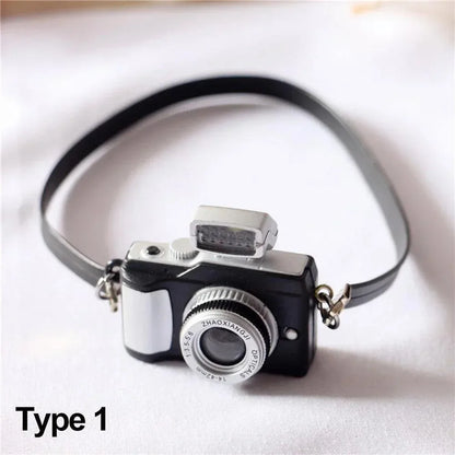 1Pc Miniature Digital SLR Camera for Dollhouse – Doll Accessory for Labubu & Upset Duck Dolls