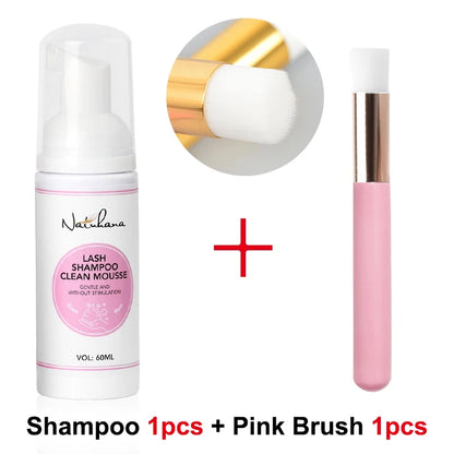 Nathumana 60ml yelus Extension Шампуа Musse ® Lashing Thoam for Fly yewes, safe & no-rriting Makeup Tool