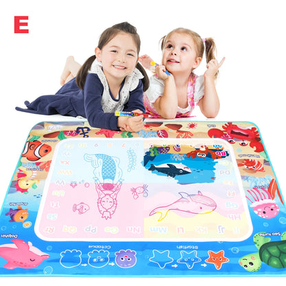 100x80CM Magic Water drawing Met ▸ Reusable Doodle Board Montesori Ovent Toy for Kids