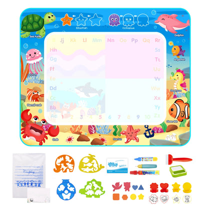 100x80CM Magic Water drawing Met ▸ Reusable Doodle Board Montesori Ovent Toy for Kids