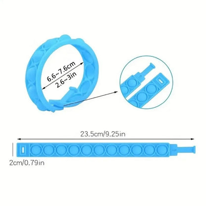 12/24/36PCS Silicone Colorful Bubble Wristband – Kids Party Favors, Birthday Gifts, Wedding Souvenirs, Carnival & Holiday Bracelets