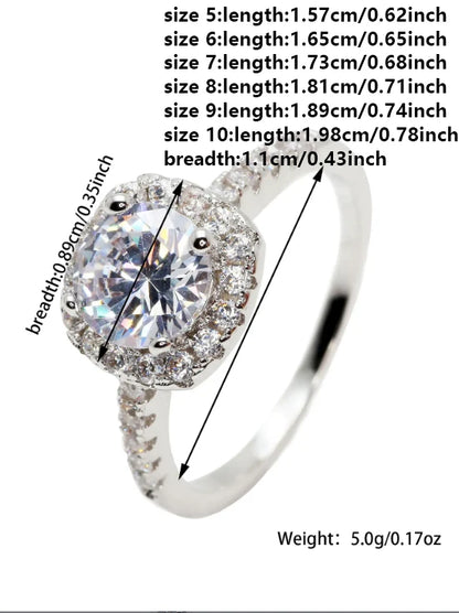 Munso Luxury Cushion Silver ColorContent Pinging for Women ♫ Elegant Zircon Designer Corrorty Get R5604