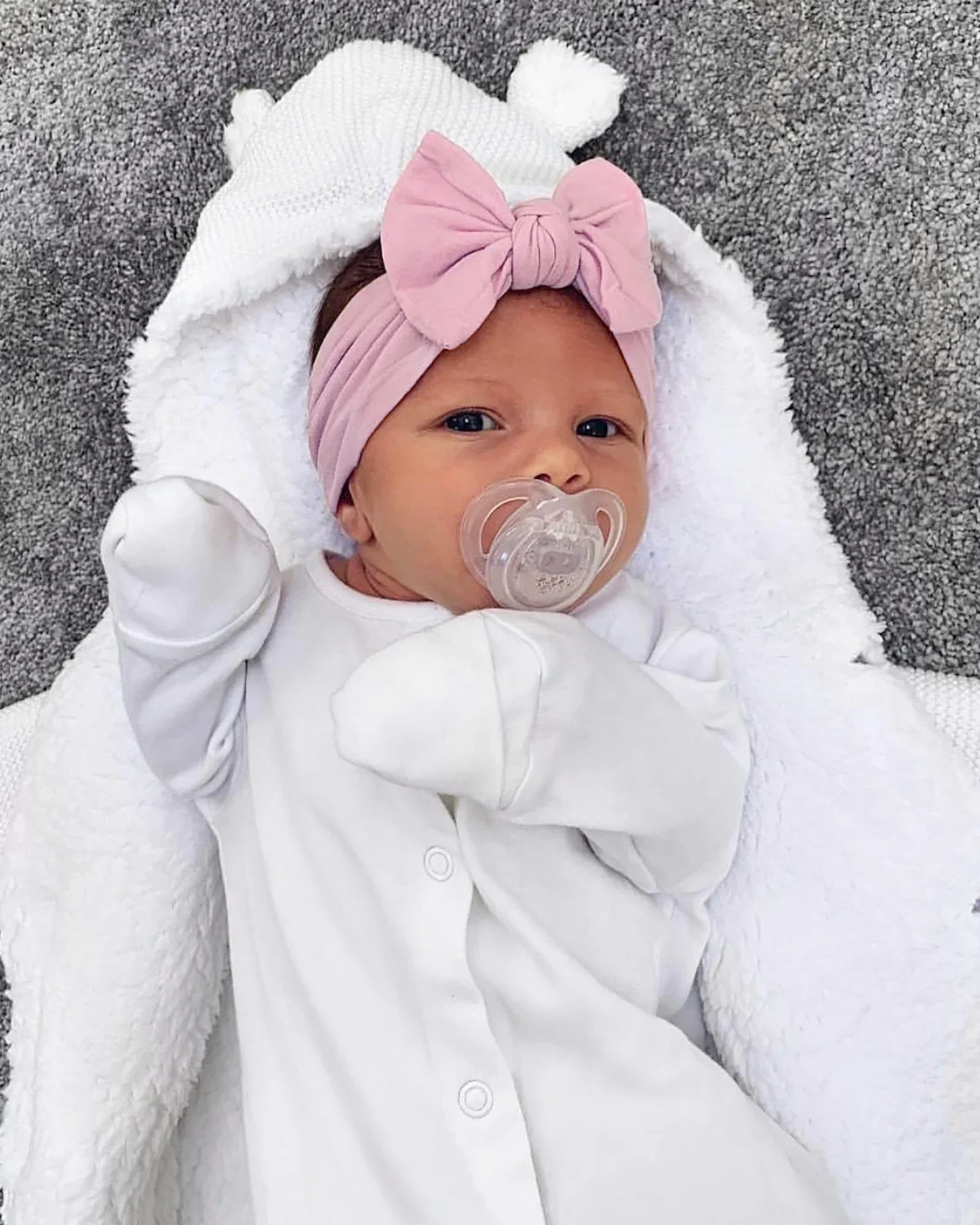 1 Pc Chain Nyon Hescarf  сягаючи квіткову голову пов'язану з новонародженими дівчатами, Toddler Elsical Wine Turban