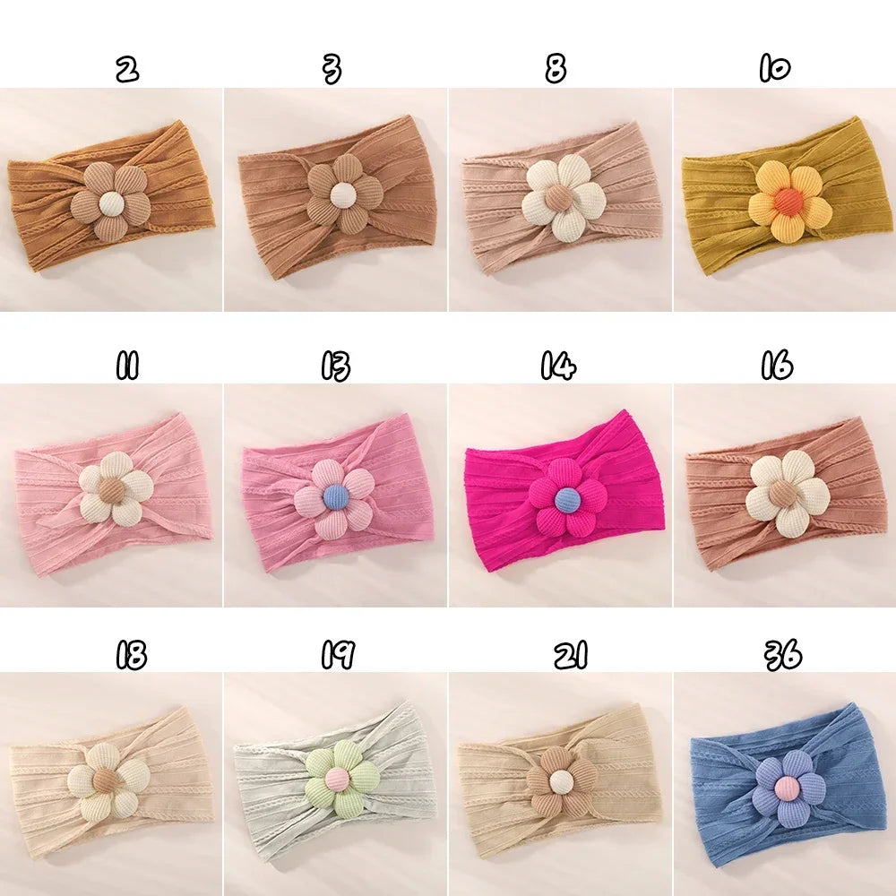 1 Pc Chain Nyon Hescarf  сягаючи квіткову голову пов'язану з новонародженими дівчатами, Toddler Elsical Wine Turban