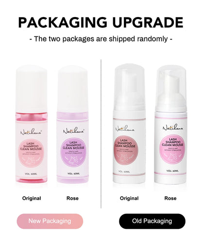 Nathumana 60ml yelus Extension Шампуа Musse ® Lashing Thoam for Fly yewes, safe & no-rriting Makeup Tool