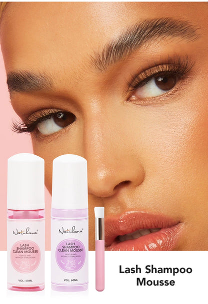 Nathumana 60ml yelus Extension Шампуа Musse ® Lashing Thoam for Fly yewes, safe & no-rriting Makeup Tool